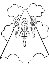 Bratz dolls fashion show in the clouds