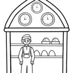 Luigi in his time-traveling bakery