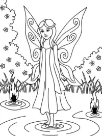 Fairy alchemist at the elemental springs