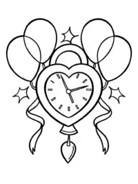 Heart-shaped time capsule celebration