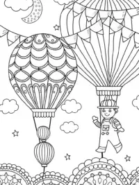 Luigi at the balloon festival