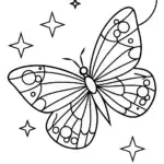 Butterfly cartographer mapping the sky