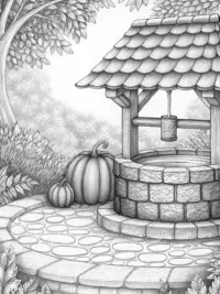 Thanksgiving wishes at a well