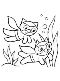 Superhero pets underwater rescue