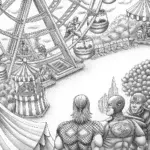 Avengers at the carnival