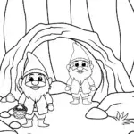 Gnomes treasure hunting in caves