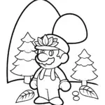 Mario as a forest guardian