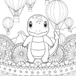 Charmander at the balloon festival