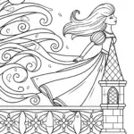 Princess dancing with the winds