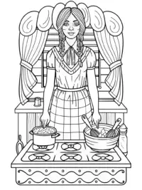 Wednesday Addams cooking contest