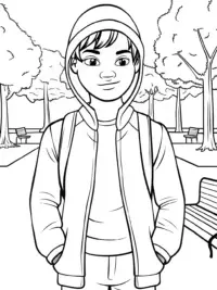 Miles Morales in the park