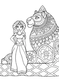 Jasmine connecting with her spirit animal