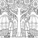 Champions in a magical orchard