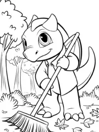Charizard cleaning up the forest