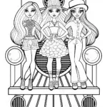 Bratz dolls on a fashion train