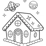 Gingerbread house on a space expedition