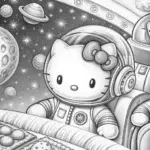Hello Kitty baking in space